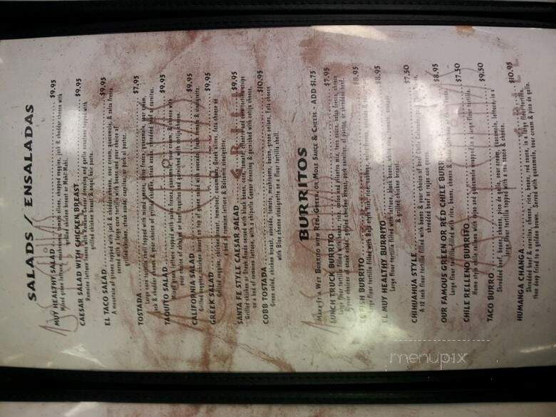 Ajos Y Cebollas Mexican Restaurant - El Monte, CA menu_pic