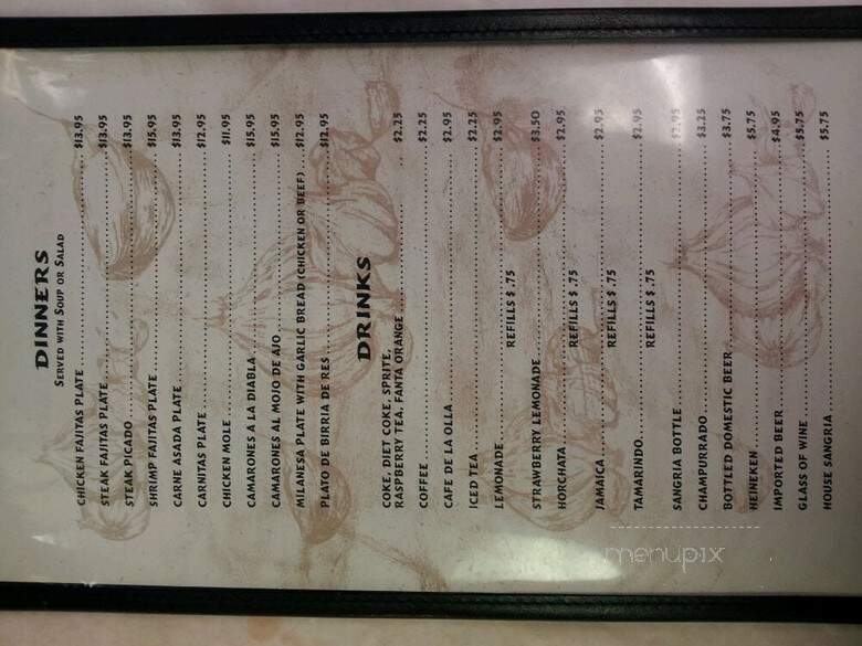 Ajos Y Cebollas Mexican Restaurant - El Monte, CA menu_pic