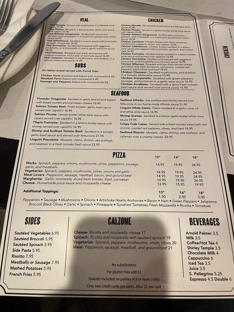 Francos Italian Restaurant - Cypress, CA menu_pic