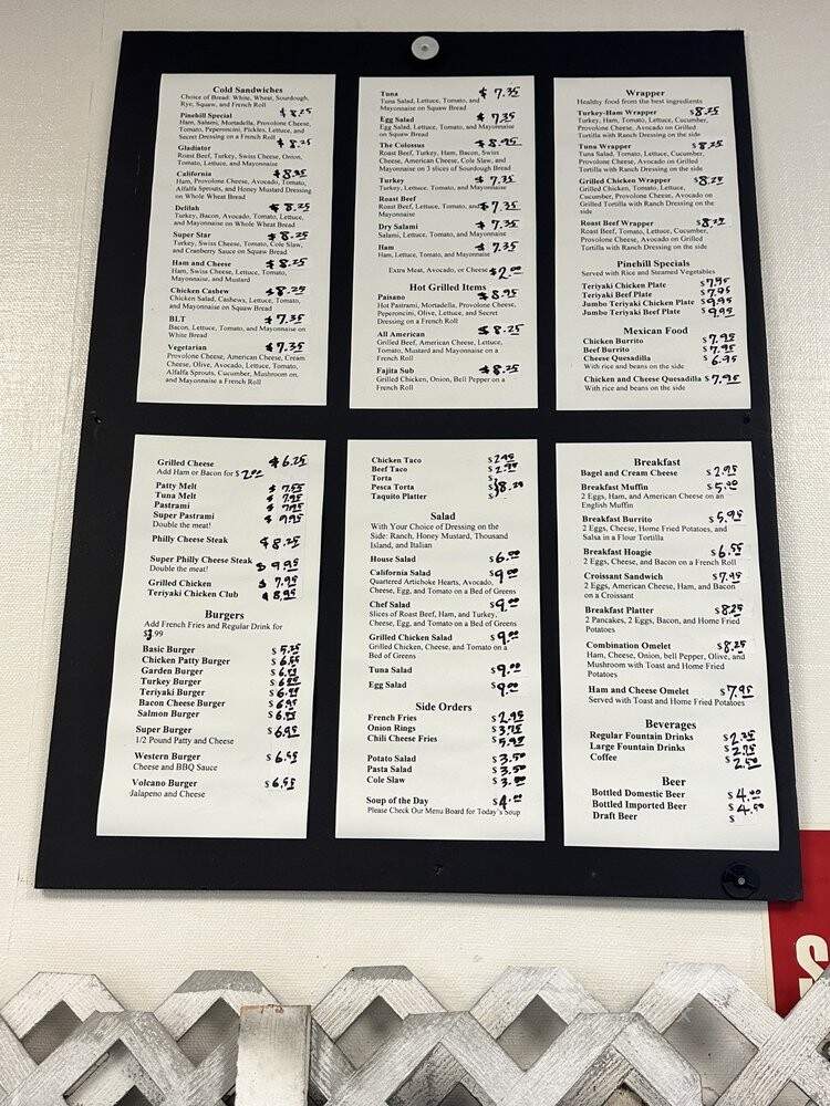 Pinehill Sandwiches - Santa Ana, CA menu_pic