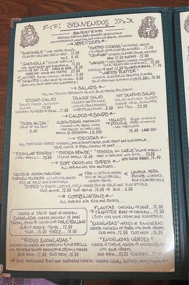 Rudys Mexican Restaurant - Monrovia, CA menu_pic