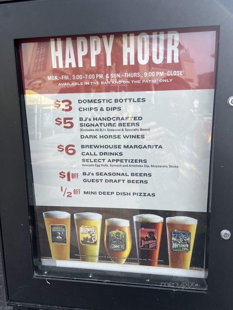 BJ's Restaurant & Brewery - Huntington Beach, CA menu_pic