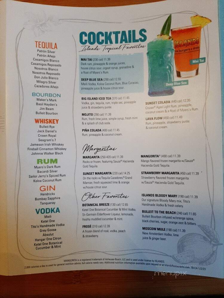 Islands Restaurant - Fountain Valley, CA menu_pic