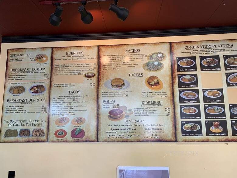 Don Roberto's Mexican Food - Anaheim, CA menu_pic
