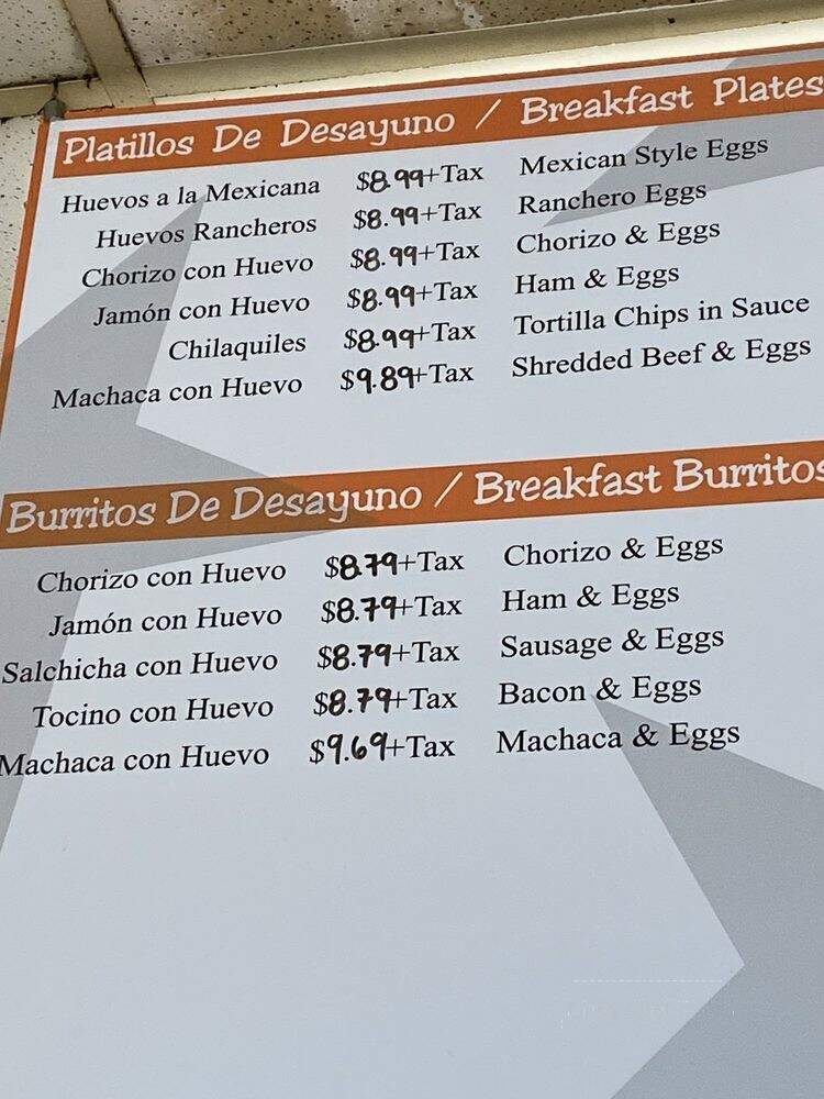 La Estrella Restaurant - Pasadena, CA menu_pic