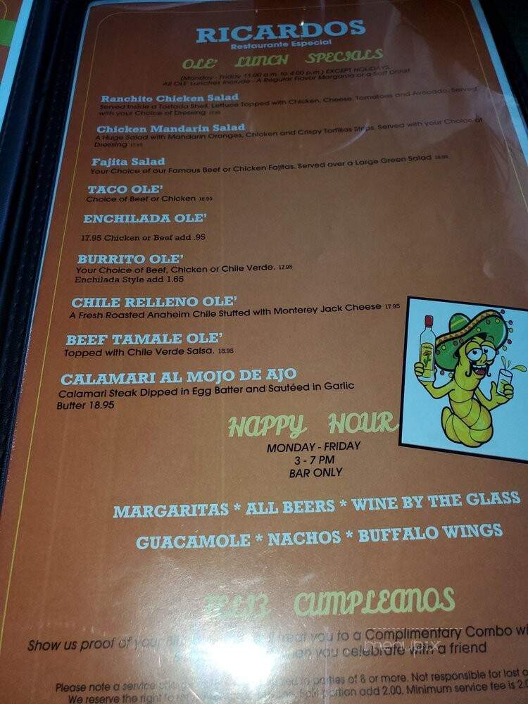 Ricardo's El Ranchito Mexican - La Habra, CA