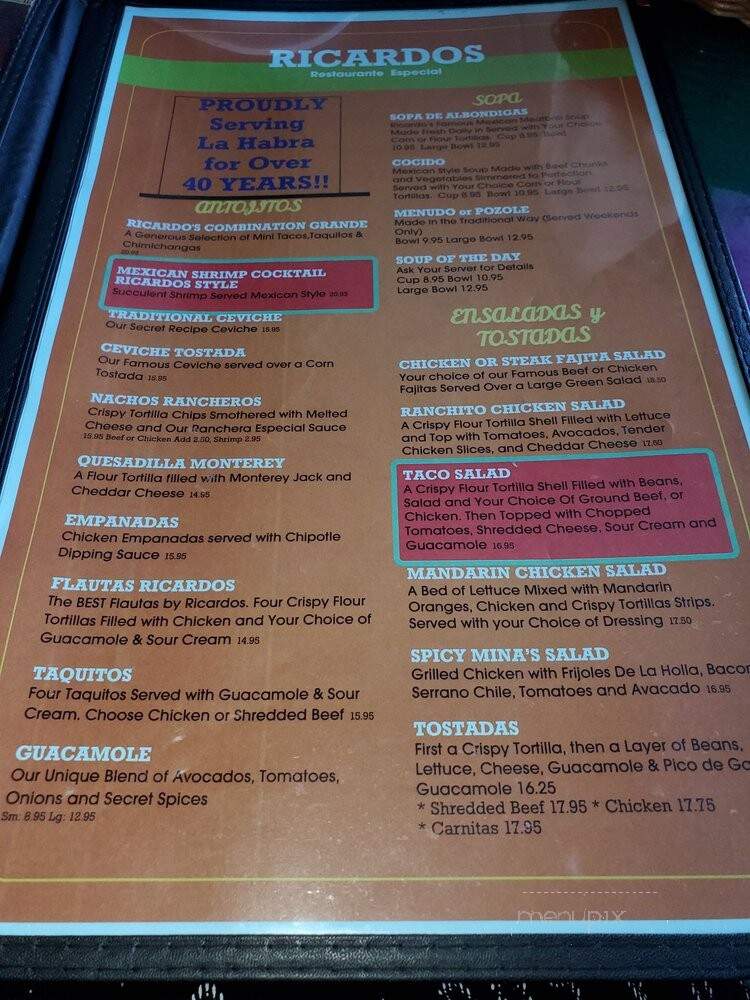 Ricardo's El Ranchito Mexican - La Habra, CA
