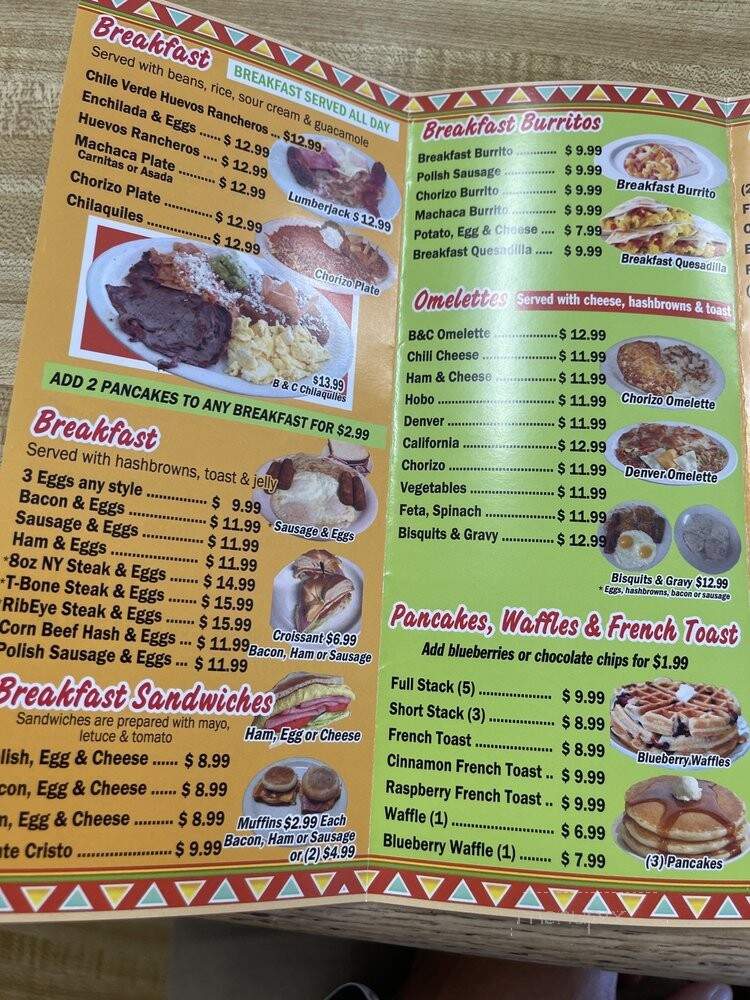 B & C Burgers - Placentia, CA menu_pic