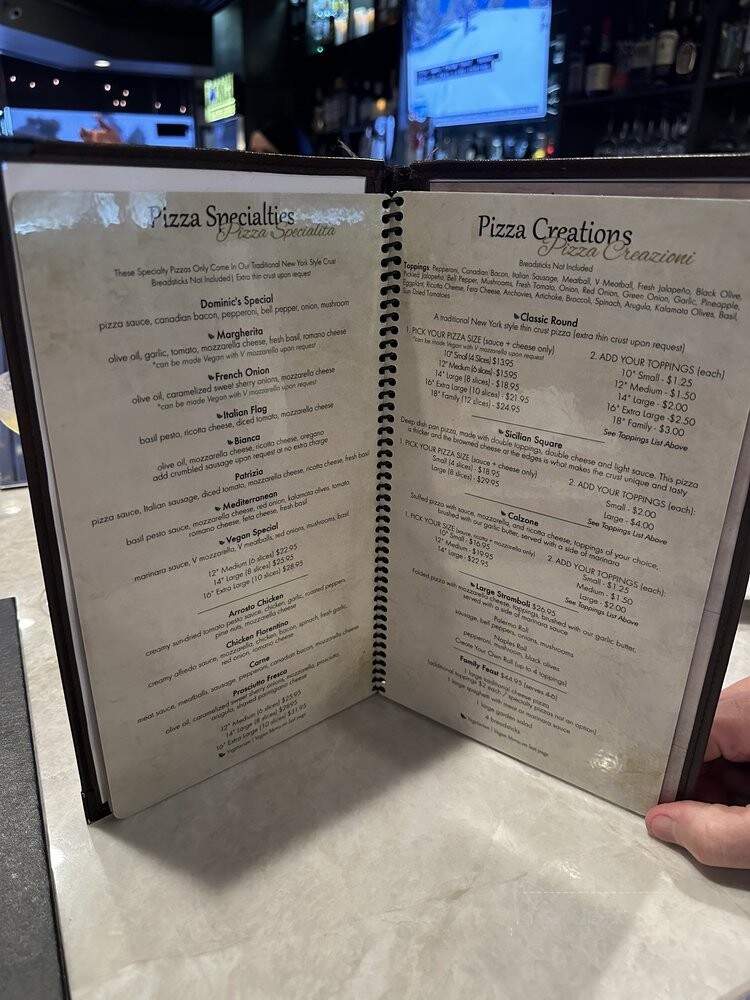 Dominic's Ristorante Italiano - Cypress, CA menu_pic