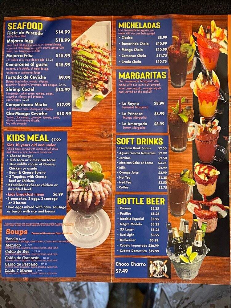 Baja California Mexican Grille - Anaheim, CA menu_pic
