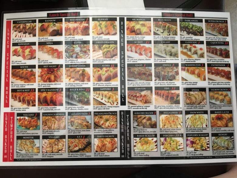 Sushi Express - Stanton, CA menu_pic