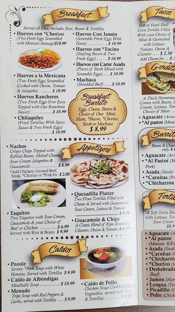 El Pueblito Mexican Restaurant - Placentia, CA menu_pic