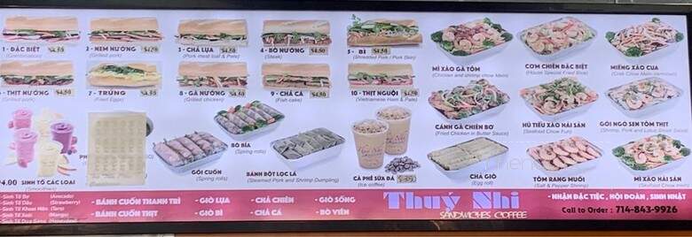 Thuy's To Go - Fountain Valley, CA menu_pic