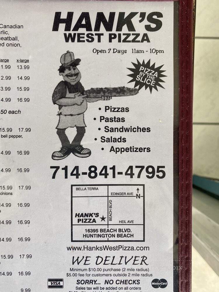Hank's Pizza - Huntington Beach, CA