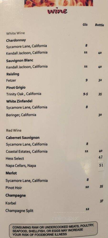 Shima Restaurant - Huntington Beach, CA menu_pic
