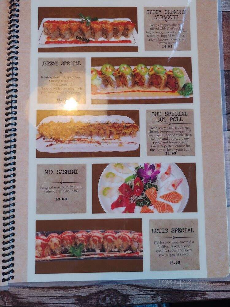 Sushi From East Restaurant - Whittier, CA menu_pic