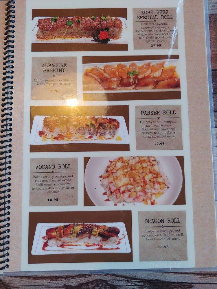 Sushi From East Restaurant - Whittier, CA menu_pic