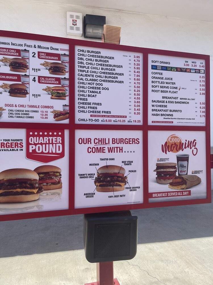 Tommy's Original World Famous - Monrovia, CA menu_pic