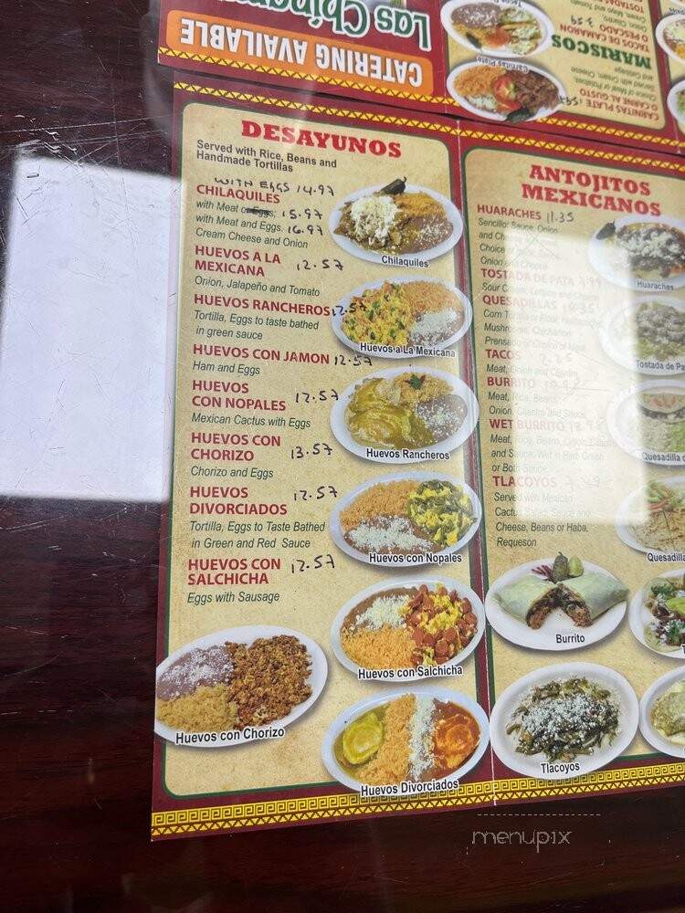 Las Chinampas - Whittier, CA menu_pic