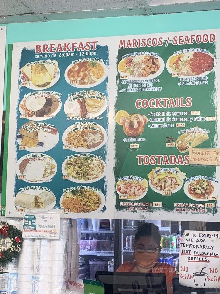Casa Martinez - Whittier, CA menu_pic