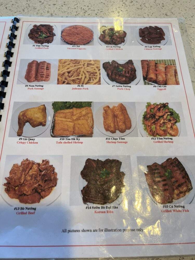 Thuan Kieu - Westminster, CA menu_pic