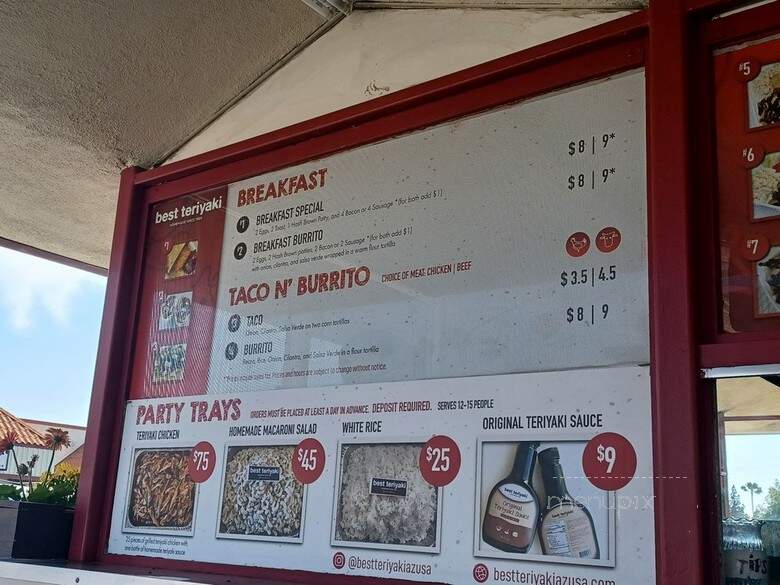 Best Teriyaki - Azusa, CA menu_pic