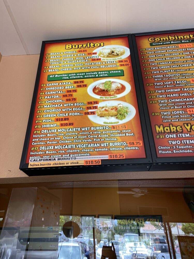 Molcajete Grill - Huntington Beach, CA menu_pic