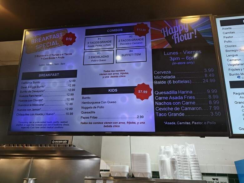 El Portal - Orange, CA menu_pic