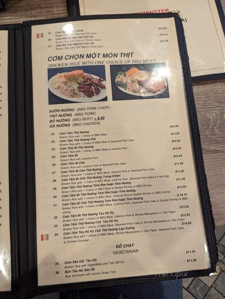 Thanh De Naht Com Tam - Westminster, CA menu_pic