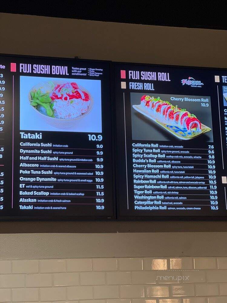 Fuji Grill - Huntington Beach, CA menu_pic