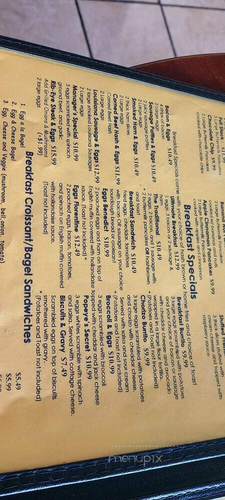 Omelette House - Garden Grove, CA menu_pic