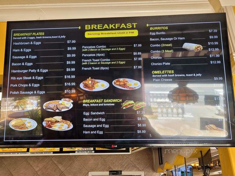 Bob's Burger - La Puente, CA menu_pic