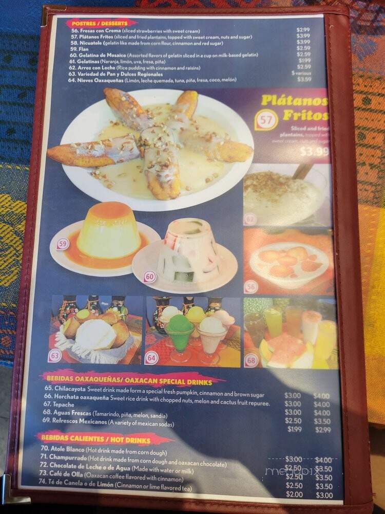 El Fortin - Fullerton, CA menu_pic