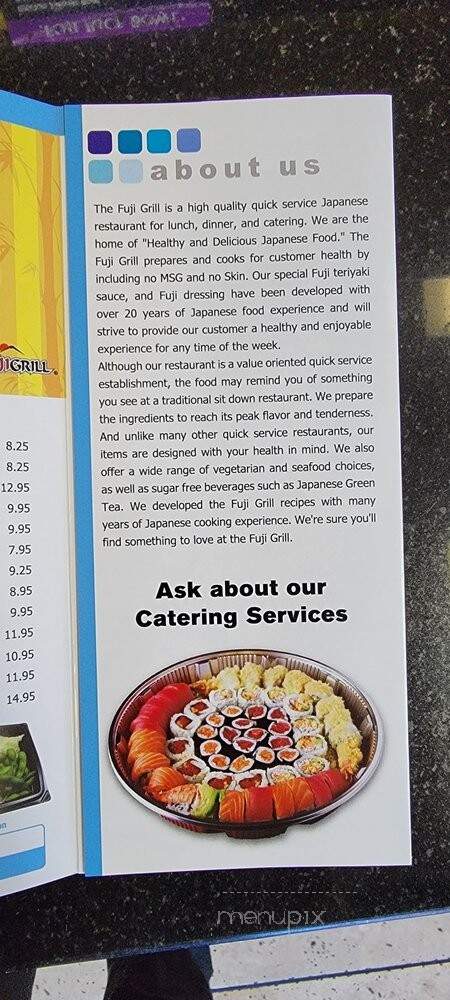Fuji Teriyaki - Anaheim, CA menu_pic