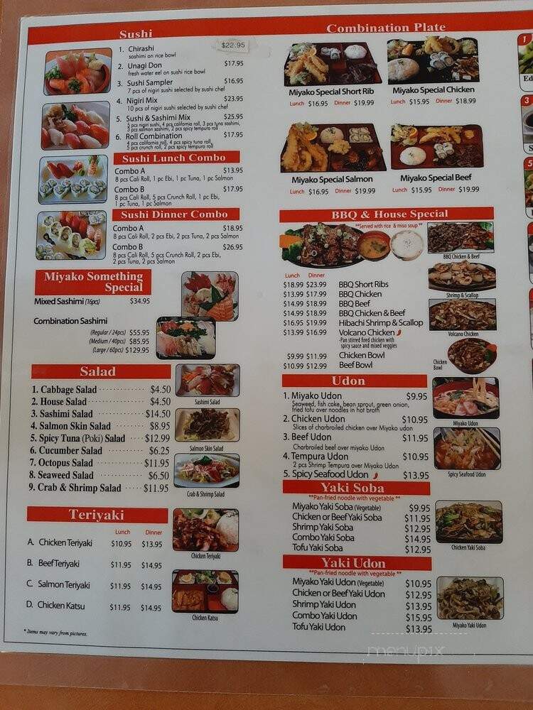 Miyako - Garden Grove, CA menu_pic