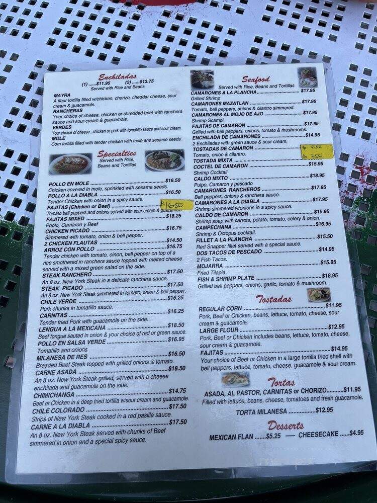 El Matador Restaurant - Irwindale, CA menu_pic