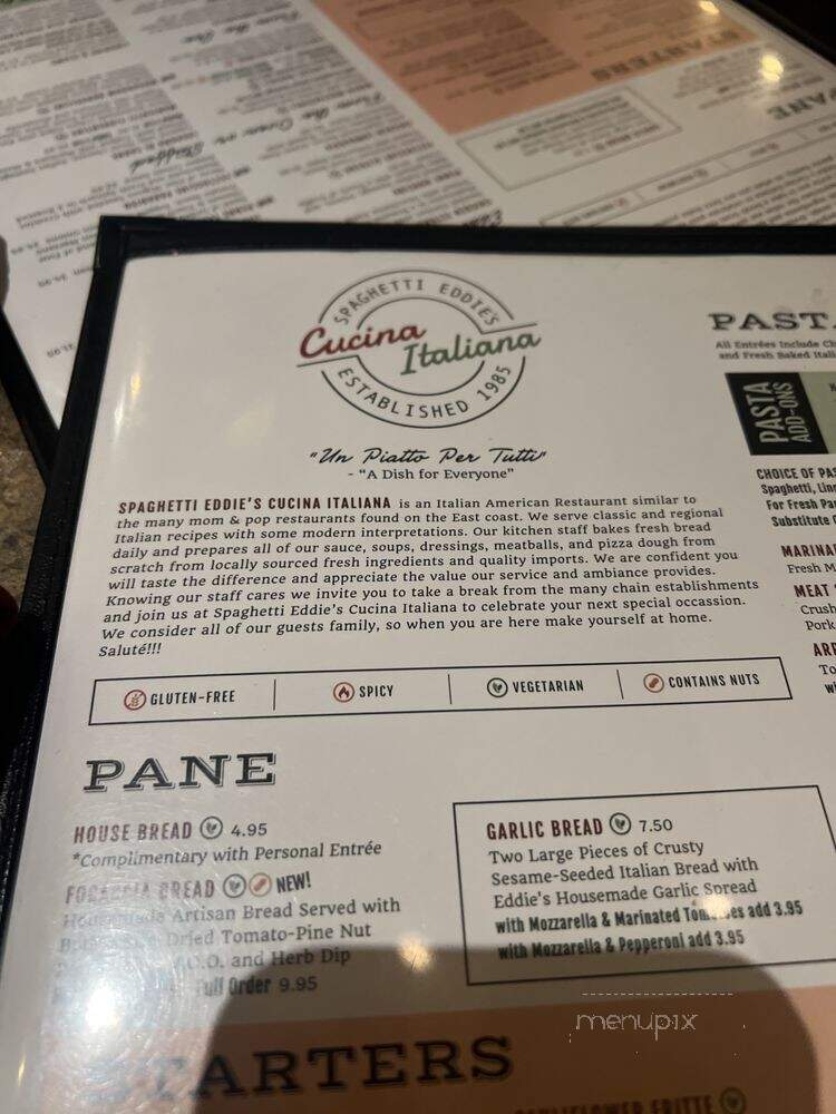 Spaghetti Eddie's - Glendora, CA menu_pic