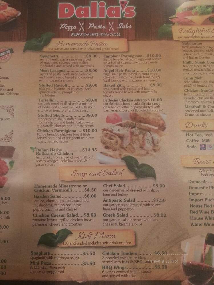 Dalia's Pizza Market - Azusa, CA menu_pic