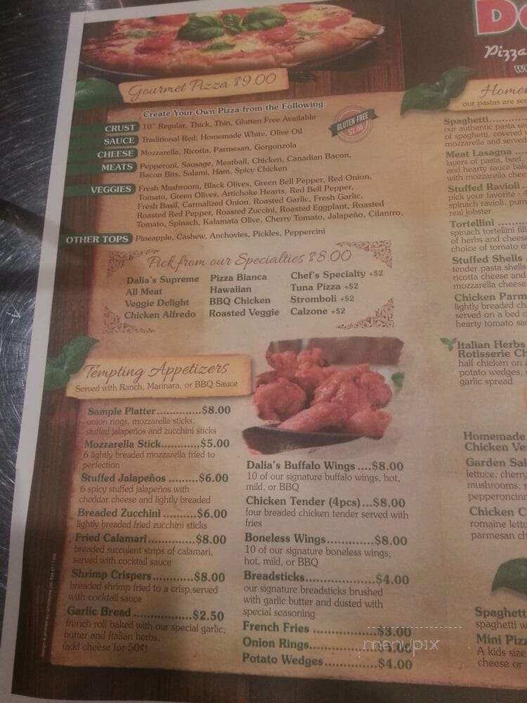 Dalia's Pizza Market - Azusa, CA menu_pic