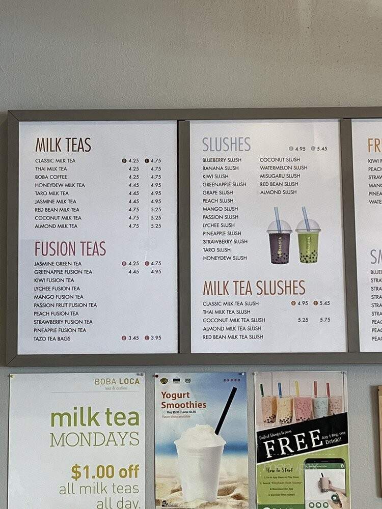 Boba Loca La Habra - La Habra, CA menu_pic