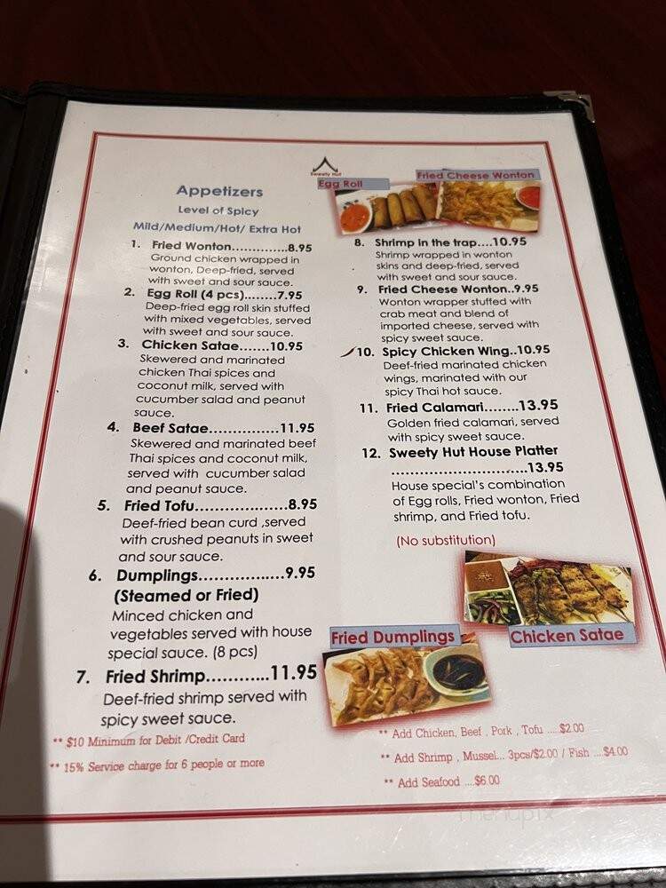 Sweety Hut - West Covina, CA menu_pic