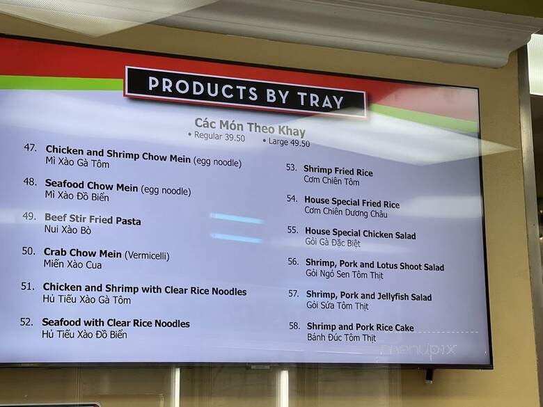 Tan Hoang Huong Food To Go - Santa Ana, CA menu_pic