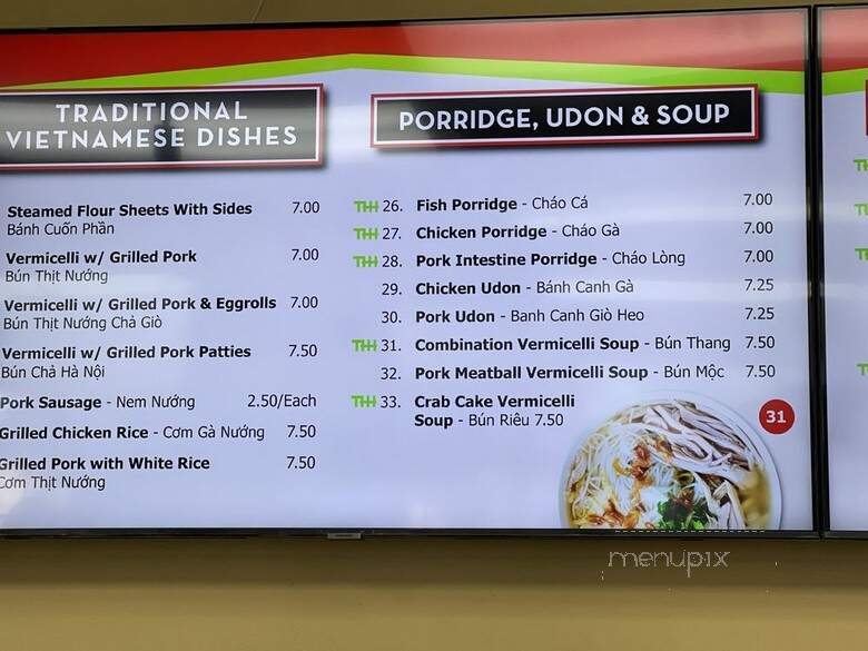 Tan Hoang Huong Food To Go - Santa Ana, CA menu_pic