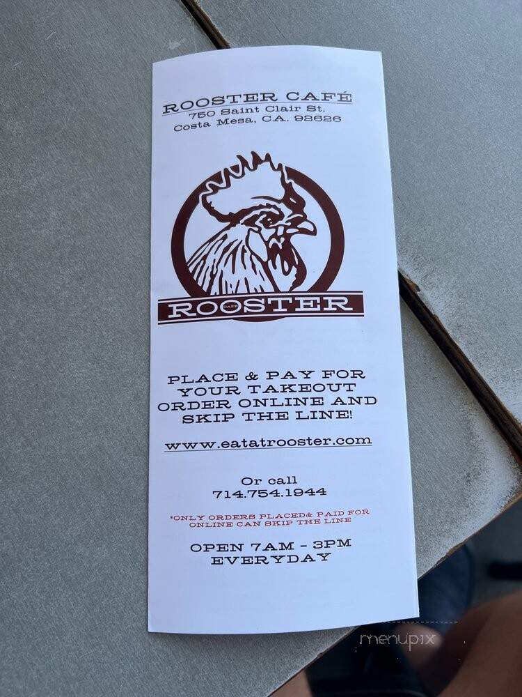 Rooster Cafe - Costa Mesa, CA