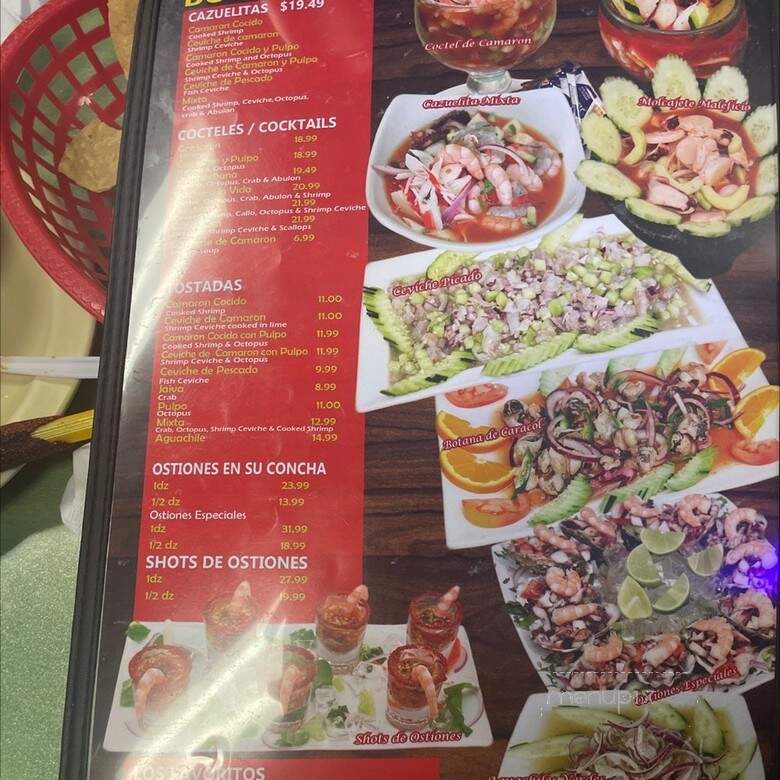Mariscos Los Corales - Fountain Valley, CA menu_pic