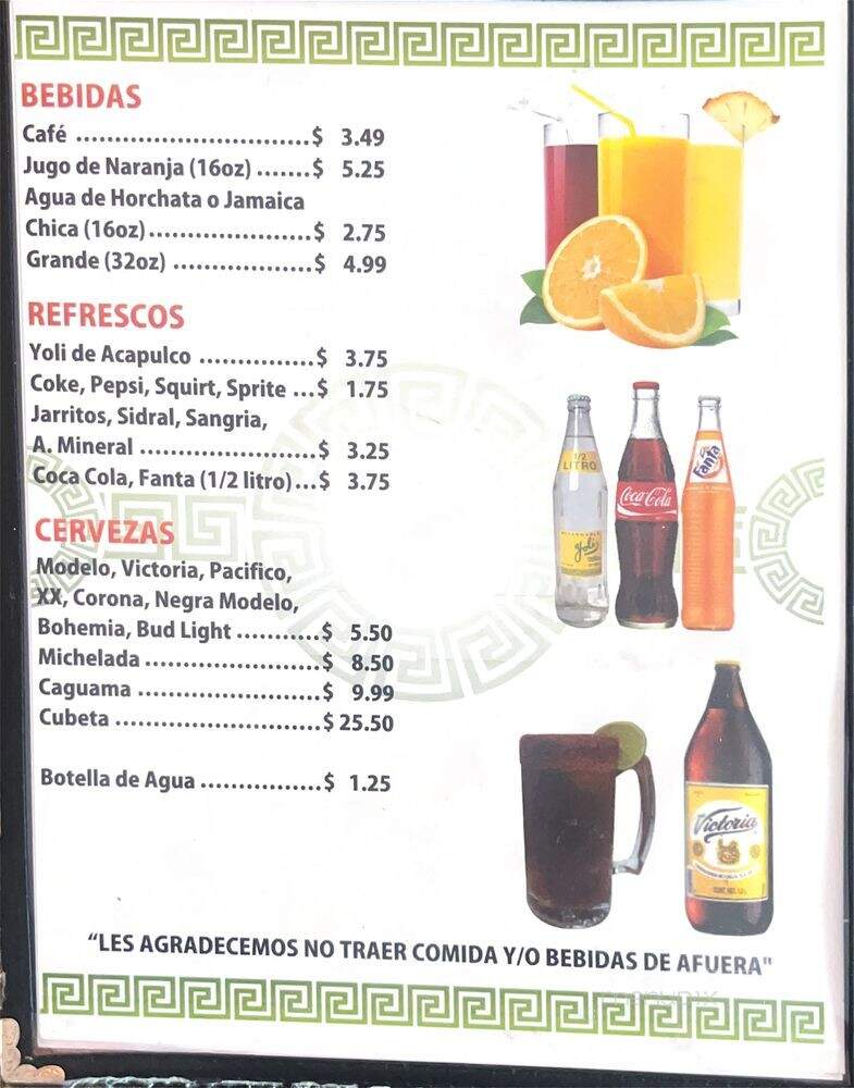 Las Brisas De Apatzingan - Santa Ana, CA menu_pic