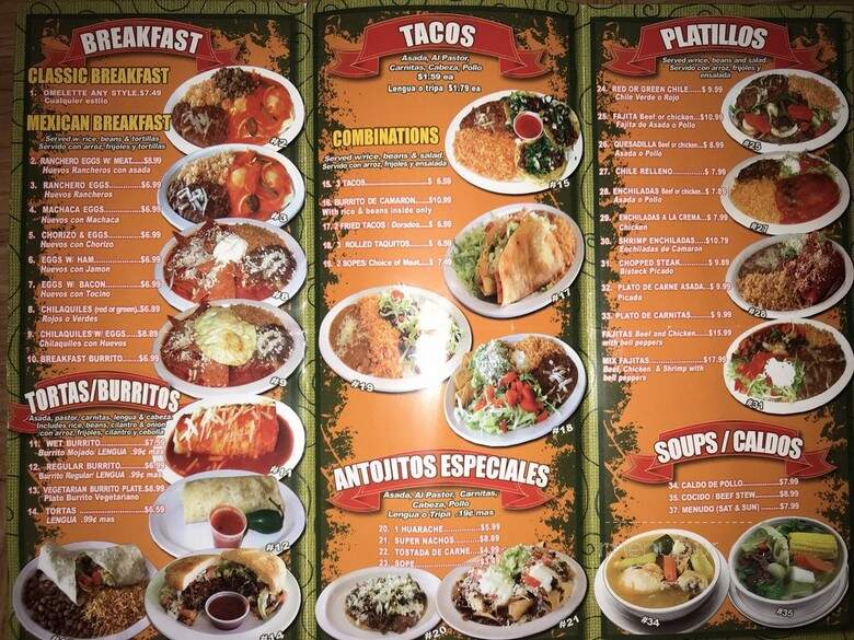 Restaurant Tijuana - Covina, CA menu_pic