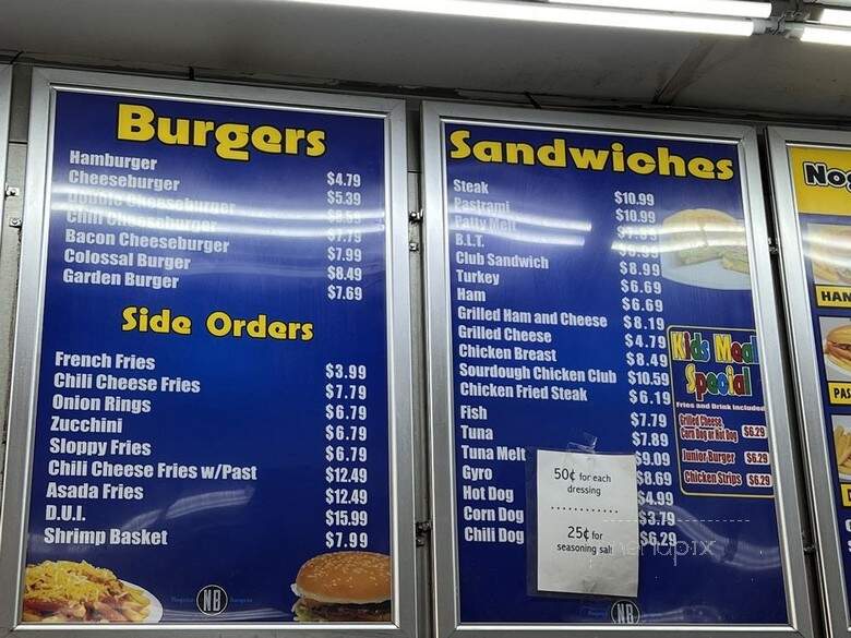Nogales Burgers - West Covina, CA menu_pic