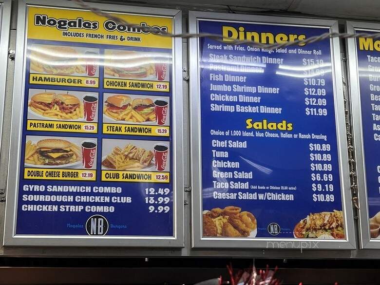 Nogales Burgers - West Covina, CA menu_pic