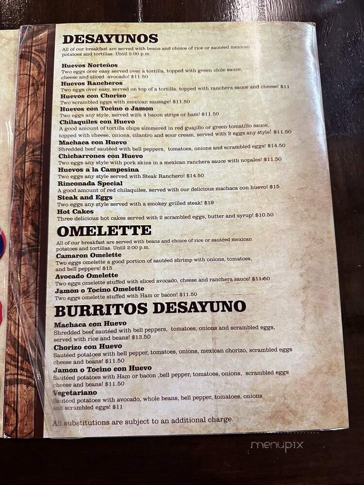 Osuna's Restaurant - Walnut, CA menu_pic